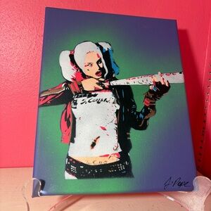 Suicide Squad 5 Layer Handcut Harley Quinn Stencil Painting 8x10 Canvas Art Fun